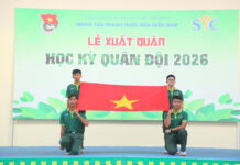 LỄ XUẤT QUÂN HỌC KỲ QUÂN ĐỘI “TIẾN BƯỚC DƯỚI QUÂN KỲ” TH5